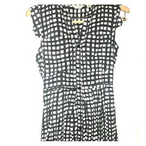 Gingham cinched waist dress from Anthropologie